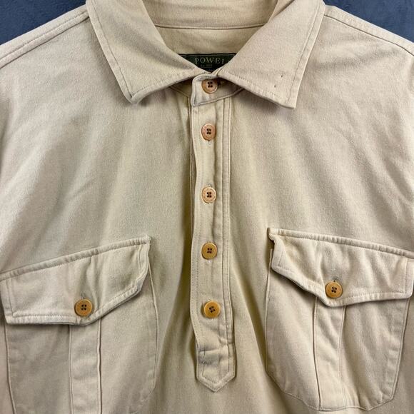 J.L. Powell Brushed Flannel Shirt Performance Long Sleeve Sporting XL Soft - Picture 10 of 11